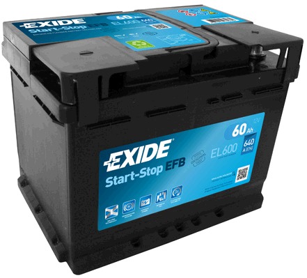 Autobatéria EXIDE Micro-hybrid ECM 60Ah, 12V, EL600 (EL600)